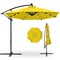 Best Choice Products 10ft Solar LED Offset Hanging Outdoor Market Patio Umbrella w/ Adjustable Tilt